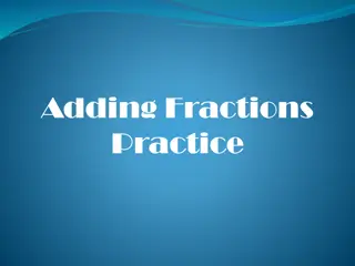 Fraction Addition Practice Problems