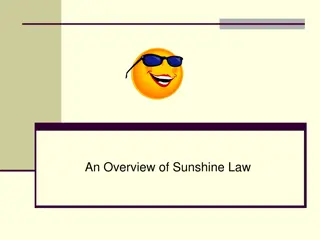 Understanding Sunshine Law and Meeting Requirements