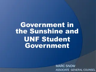 Florida's Sunshine Law and Open Meetings