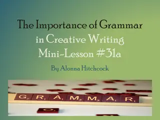 Importance of Grammar in Creative Writing: A Comprehensive Guide