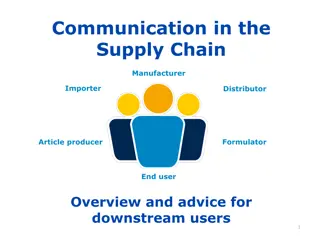 Effective Communication in Supply Chain for Downstream Users