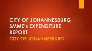 City of Johannesburg SMME Expenditure Analysis: Supporting Small Businesses in 2021/2022