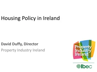 Housing Policy in Ireland: Informing a Sustainable Property Industry