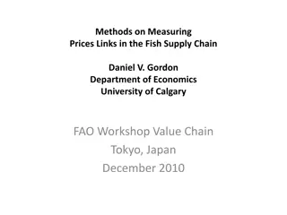 Analysis of Price Links in the Fish Supply Chain