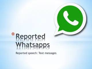 Reported Conversations and Text Messages Example