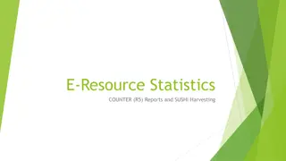 COUNTER Reports for Online Resource Usage