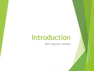 Linguistic Concepts and Unique Aspects of Human Language