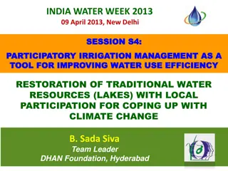 Participatory Irrigation Management for Improved Water Use Efficiency and Climate Change Adaptation