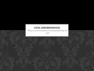 The Power of Civil Disobedience Throughout History