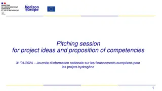 Pitching Session for Project Ideas and Competency Proposition