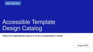 Accessibility Presentation Layout Catalog August 2023