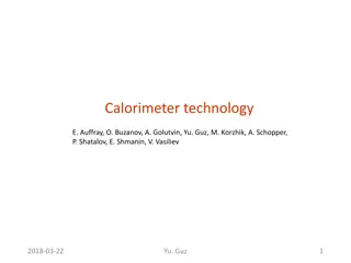 Advanced Calorimeter Technology for Particle Detection