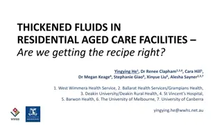 Understanding Thickened Fluids in Aged Care Facilities