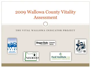 Community Vitality Assessment in Wallowa County: 2009 Findings and Social Goals