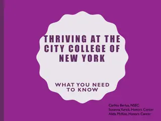 Thriving at the City College of New York: Essential Information for Success