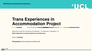 Trans Experiences in Accommodation Project at UCL