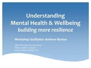 Building Resilience in Workplace Mental Health Workshop