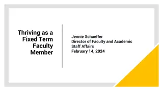 Enhancing Success for Fixed-Term Faculty Members in Academic Institutions