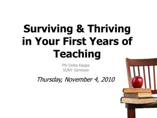 Surviving and Thriving in Your First Years of Teaching - Panel Discussion Highlights