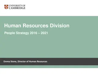 Human Resources Division People Strategy Overview