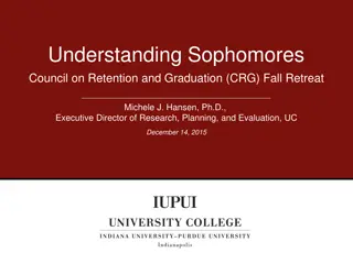 Understanding Sophomores Council on Retention and Graduation (CRG) Fall Retreat Overview