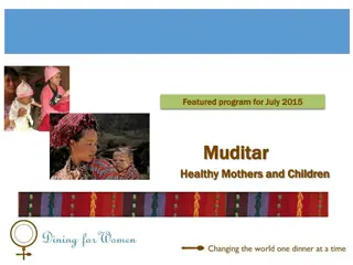 Muditar - Empowering Mothers and Children in Myanmar