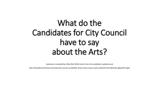 City Council Candidates' Support for the Arts in Boulder