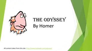 The Odyssey by Homer: A Summary of Books One to Five