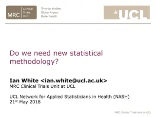 The Need for New Statistical Methodology in Health Studies