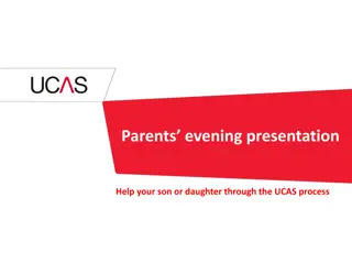 Guide for Parents on Supporting their Child in the UCAS Process