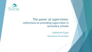 The Power of Supervision in Secondary Schools: A Reflection