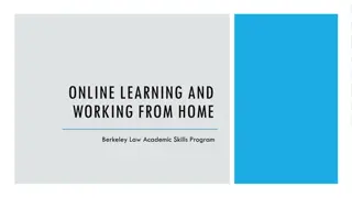 Effective Strategies for Online Learning and Working from Home