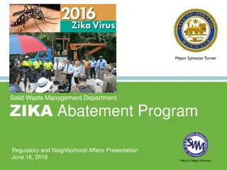 Houston Zika Abatement Program Overview