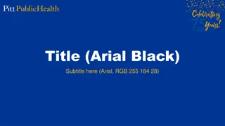 Stylish Title Design with Black Arial Font