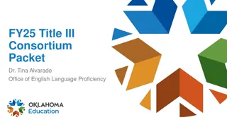 FY25 Title III Consortium Packet Overview