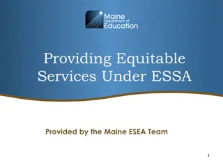 Equitable Services Requirements and Guidelines under ESSA