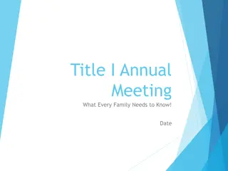 Understanding Title I Program for School Success