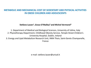 Metabolic and Mechanical Cost of Sedentary and Physical Activities in Obese Children and Adolescents