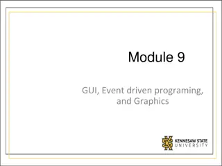 GUI, Event-Driven Programming, and Graphics in Java/C#