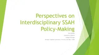 Enhancing Interdisciplinary Perspectives in Policy-Making