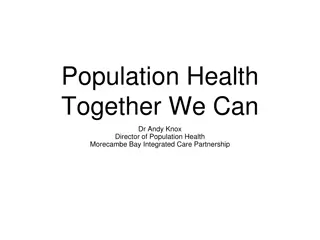 Public Health Challenges and Solutions in Morecambe Bay Integrated Care Partnership