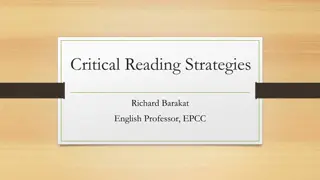 Enhancing Critical Reading Skills in College: Guidelines and Strategies