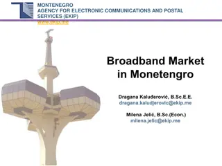 Overview of Montenegro Agency for Electronic Communications and Postal Services (EKIP)