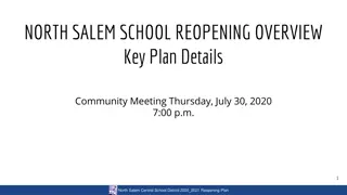 North Salem School Reopening Overview Key Plan Details