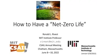 Achieving a Net-Zero Life: Practical Tips and Insights from MIT Professor