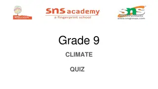 Test Your Knowledge: Grade 9 Climate Quiz