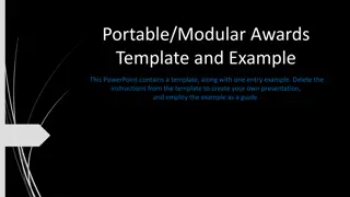 Portable Modular Awards Template & Example for Creative Presentations