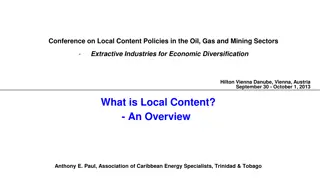 Local Content Policies in Extractive Industries