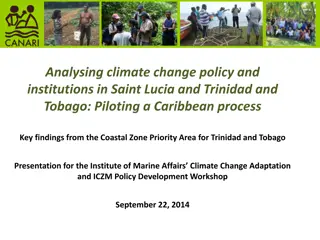 Analyzing Climate Change Policy and Institutions in Saint Lucia and Trinidad and Tobago