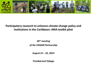 Enhancing Climate Change Policy in the Caribbean through Participatory Research: ARIA Toolkit Pilot